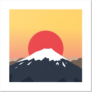 Mount Fuji Posters and Art